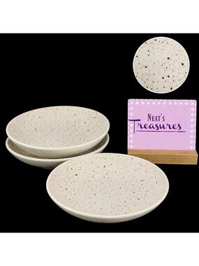 Vintage Biltons BIL16 Staffordshire England Ironstone Speck Cereal Bowls Set 3